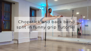 Chopstick and back bend split in funny grip