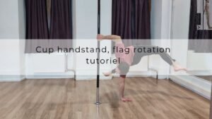 Cup handstand, flag rotation