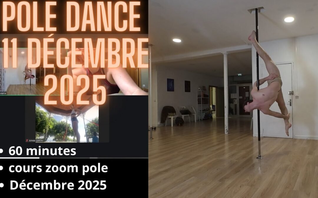 Cours en ligne pole dance 11 décembre 2025