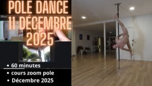 Cours en ligne pole dance 11 décembre 2025